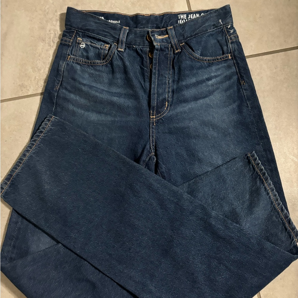 AG Adriano Goldschmied Dark Blue Flare Jeans